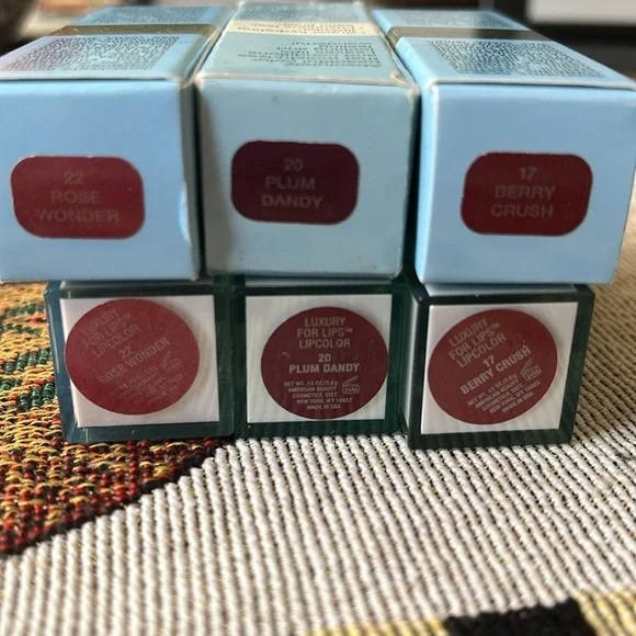 American Beauty Lipstick Set New In Boxes Lot of Three. - Picture 7 of 9